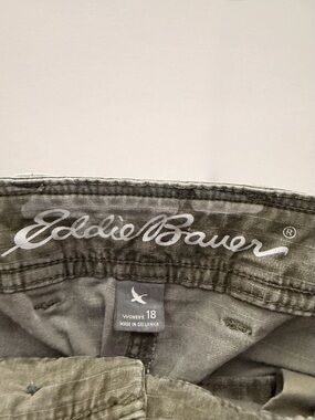 Eddie Bauer Women's Olive Green Utility Pants